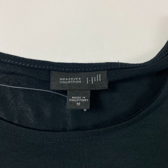 NWOT J. Jill Wearever Collection Long Sleeve Paisley Border Tunic Top Blouse M - Picture 7 of 16